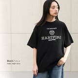 半袖カレッジプリントTシャツ プリント コットン | mili an deni | 詳細画像15 