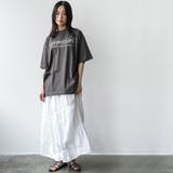 半袖フレンチロゴプリントTシャツ プリント コットン | mili an deni | 詳細画像13 