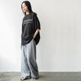 半袖フレンチロゴプリントTシャツ プリント コットン | mili an deni | 詳細画像18 