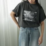 半袖 オーバーサイズ フォトプリントTシャツ | mili an deni | 詳細画像12 