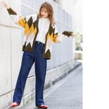 マルチアーガイルオーバーカーディガン Vネック ドロップショルダー | mili an deni | 詳細画像9