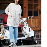 ストレッチ起毛ビッグカーディガン ニット Vネック | mili an deni | 詳細画像7