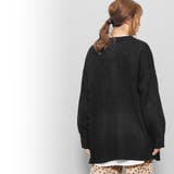 クルーネックミドル丈カーディガン ドロップショルダー オーバーサイズ | mili an deni | 詳細画像13 