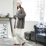 オーバーサイズボーダーニットカーディガン トップス ニット素材 | mili an deni | 詳細画像14 