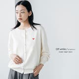 ハート刺繍ニットカーディガン トップス ニット素材 | mili an deni | 詳細画像6 