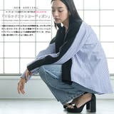 Vネックニットカーディガン レディース レイヤード風 | mili an deni | 詳細画像2 