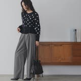 ドットジャガードペプラムニットカーディガン レディース カーディガン | mili an deni | 詳細画像18
