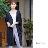 ブラック | UVドルマン5分袖ロングカーディガン レディース UV | mili an deni