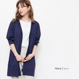 ネイビー | UVバックスリットカーディガン レディース UV | mili an deni
