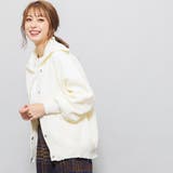 スポンジニットカーディガン ボリューム袖 セーラーカラー | mili an deni | 詳細画像5 