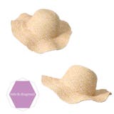 ストローハット つば広 帽子 雑貨 F レディース 夏 ミリアンデニ | mili an deni | 詳細画像9