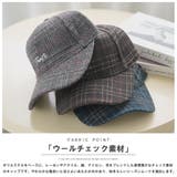 チェック柄 ロゴ刺繍 キャップ | mili an deni | 詳細画像19