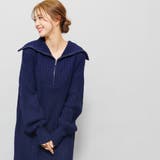 セーラーカラージップニットワンピース 畔編み ボリューム袖 | mili an deni | 詳細画像10 