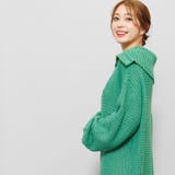 セーラーカラージップニットワンピース 畔編み ボリューム袖 | mili an deni | 詳細画像12 