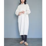 オートミール | 裏起毛バックスリットワンピース タートルネック スウェット | mili an deni