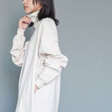 裏起毛バックスリットワンピース タートルネック スウェット | mili an deni | 詳細画像18 