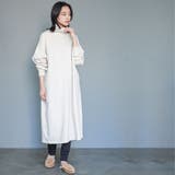 裏起毛バックスリットワンピース タートルネック スウェット | mili an deni | 詳細画像19 
