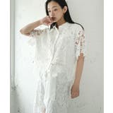 オフホワイト | カットレース セットアップ レディース | mili an deni