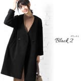 (タイプ2)ブラック | フェイクウールロングチェスターコート | mili an deni