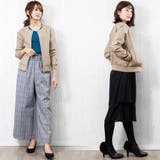 やわらかフェイクレザー ノーカラージャケット ライダース | mili an deni | 詳細画像8