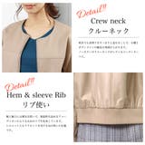 やわらかフェイクレザー ノーカラージャケット ライダース | mili an deni | 詳細画像10