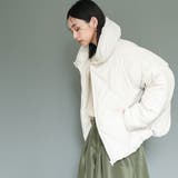 ビッグダイヤキルト中綿ジャケット ミドル丈 無地 | mili an deni | 詳細画像7