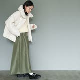 ビッグダイヤキルト中綿ジャケット ミドル丈 無地 | mili an deni | 詳細画像8