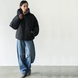 ビッグダイヤキルト中綿ジャケット ミドル丈 無地 | mili an deni | 詳細画像14