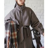 ブラウン | アレンジカラーシングルロングコート フェイクウール ウールタッチ | mili an deni