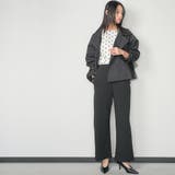 バックチュールショートトレンチコート 3段チュール ノッチドラペル | mili an deni | 詳細画像19