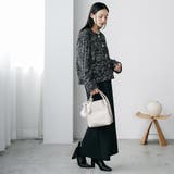 ミックスツィードノーカラージャケット ノーカラー 柄入り | mili an deni | 詳細画像16 