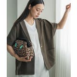 ブラウン | テーラードジャケット レディース リネンタッチ | mili an deni