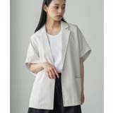 ナチュラル | テーラードジャケット レディース リネンタッチ | mili an deni