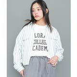 サックス | サッカーストライプシャツジャケット ブルゾン ストライプ | mili an deni