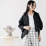 裾ギャザーミリタリーシャツ ブルゾン ライトアウター | mili an deni | 詳細画像19 