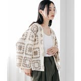 グレージュ | クロシェトッパーカーディガン トッパー カーディガン | mili an deni