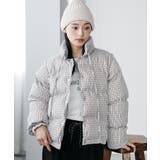 ベージュ | 袖取り外しチェック中綿ブルゾン ブルゾン スタンドカラー | mili an deni