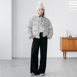 袖取り外しチェック中綿ブルゾン ブルゾン スタンドカラー | mili an deni | 詳細画像13 