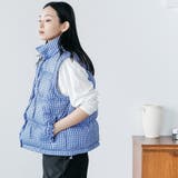 袖取り外しチェック中綿ブルゾン ブルゾン スタンドカラー | mili an deni | 詳細画像18 