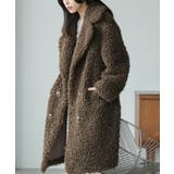 ブラウン | テディボアロングコート フェイクファー コート | mili an deni