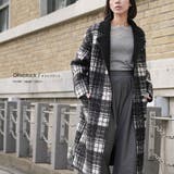 リバーシブルチェックボアコート ボアジャケット ファージャケット | mili an deni | 詳細画像19 