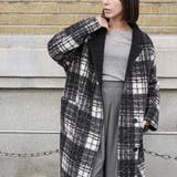 リバーシブルチェックボアコート ボアジャケット ファージャケット | mili an deni | 詳細画像20 