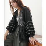 ブラック | シアー レース ブルゾン | mili an deni