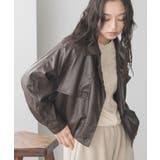 ブラウン | レザージャケット レディース フェイクレザー | mili an deni
