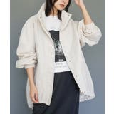 アイボリー | ミドル丈モンスターパーカー ビッグシルエット ナイロン | mili an deni