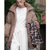 モカ | 中綿ドロストスタンドカラーコート ビッグシルエット ファイバーダウン | mili an deni