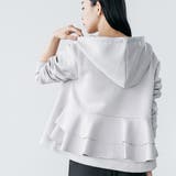 バックフリル前開きジップパーカー フード プルオーバー | mili an deni | 詳細画像8 