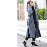 BIGコート サイドスリット フェイクウール | mili an deni | 詳細画像14 