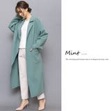 ミント | BIGコート サイドスリット フェイクウール | mili an deni