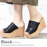 ブラック | サンダル コルク コンフォート | mili an deni